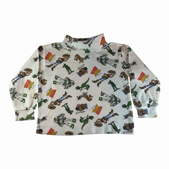 Disney Toy Story Other - Vintage Disney Toy Story Long Sleeve Turtle Neck AOP Size 3T Toddler Shirt